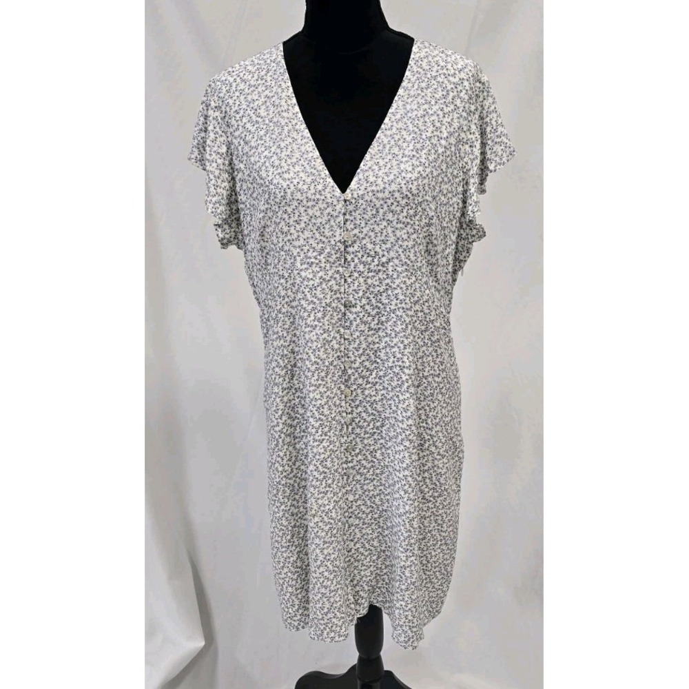 Rails women XL helena dress prairie cottagecore milkmade bloomcore floral v-neck - Picture 2 of 9